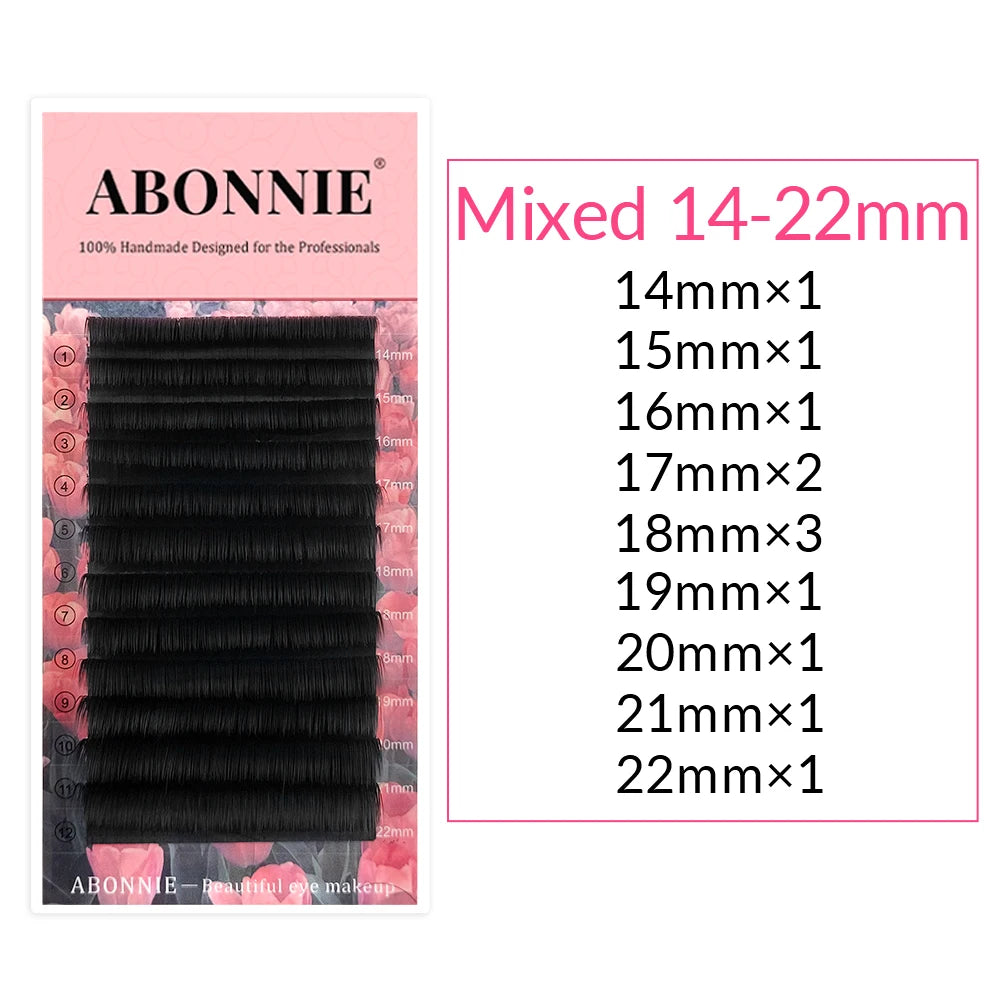 False Eyelash Extensions - Various Curl Styles, Thickness and Length. Luxury and for Professional Use, Hair by Hair Technique.