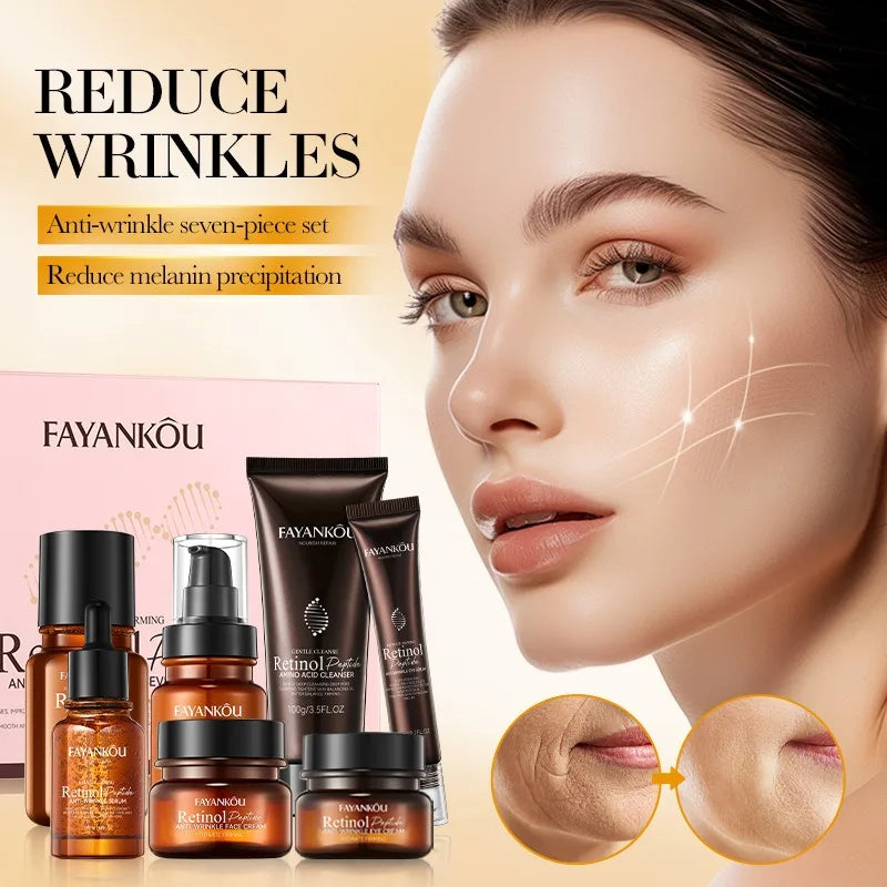 Kit de cuidado de la piel antiarrugas con péptidos de retinol de Corea: calidad superior