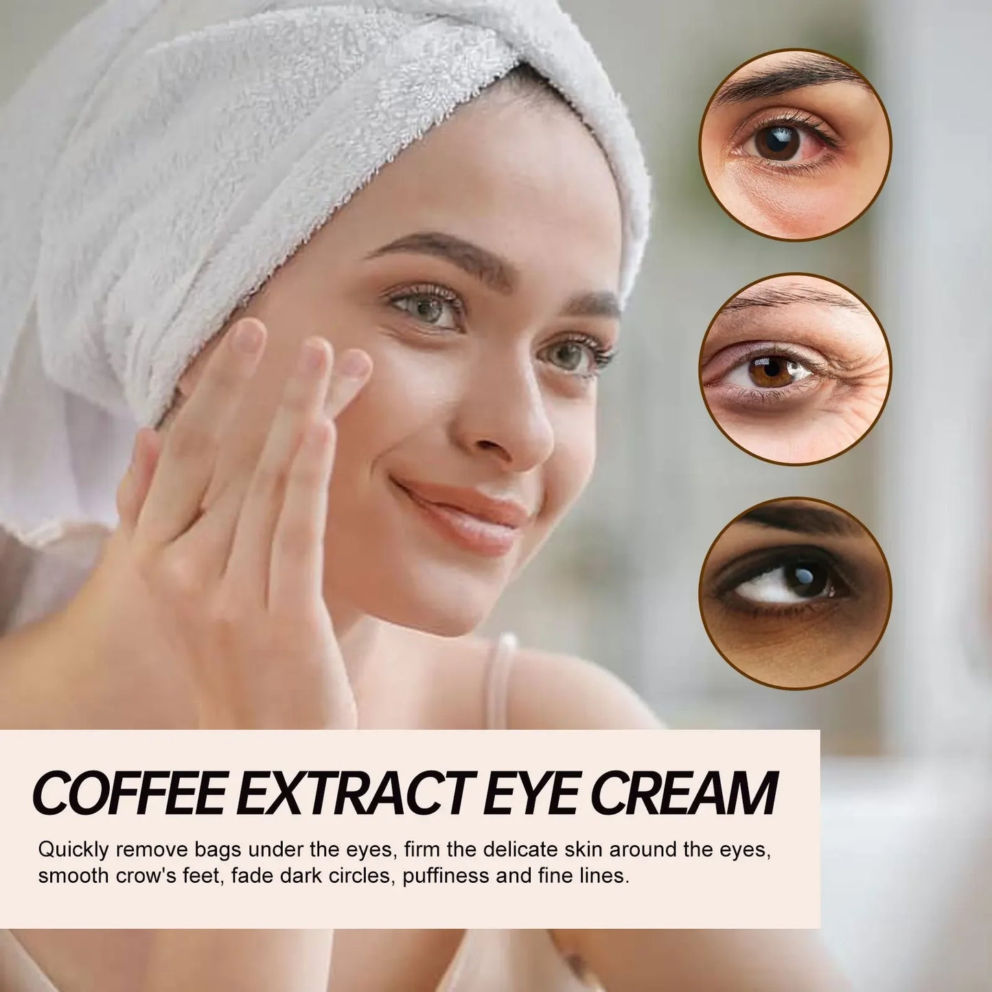 Snake venom and polypeptide eye brightening cream, anti-dark circles serum 30g.