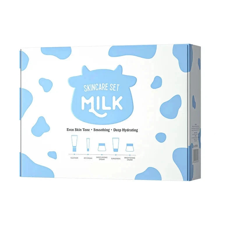 5pcs/Set Facial Care Kit with Australian Milk Extracts – RAVEN KRONE 5pcs/Set Facial Care Kit with Australian Milk Extracts – RAVEN KRONE
