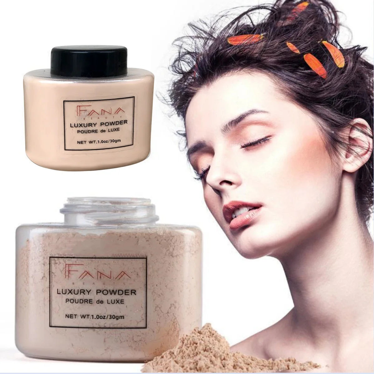 Luxurious Loose Powder - Oil Control & Flawless Finish - 4 Authentic Colors