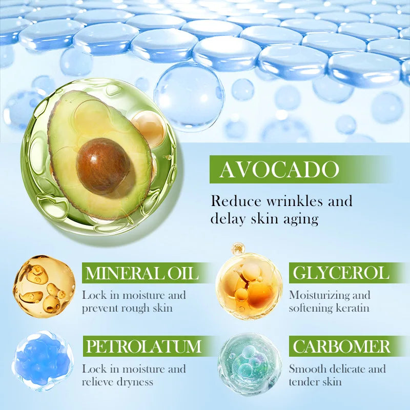 Korean Avocado Skincare Set - 8 Pieces