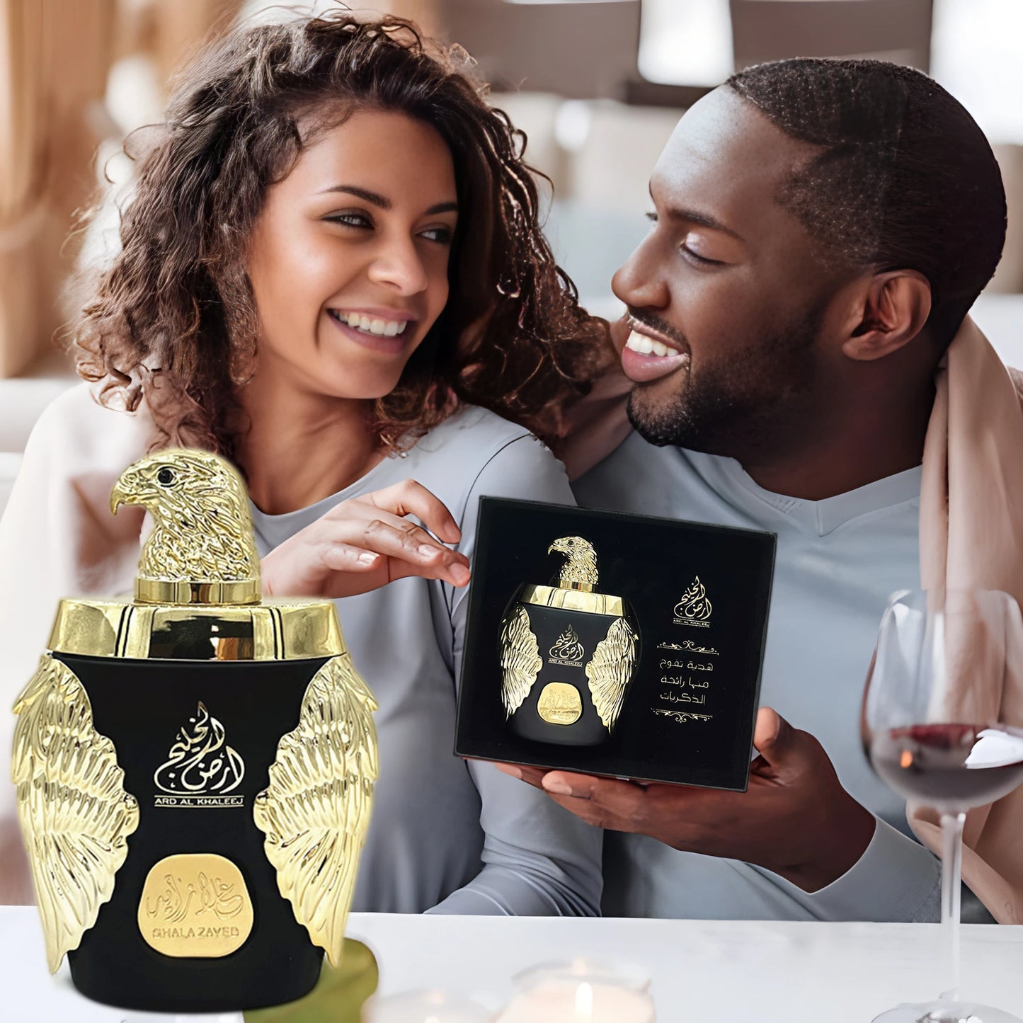 Luxurious Brand Bottled Fragrance Eau Dubai Prince Eagle Head Body Splash 100ml