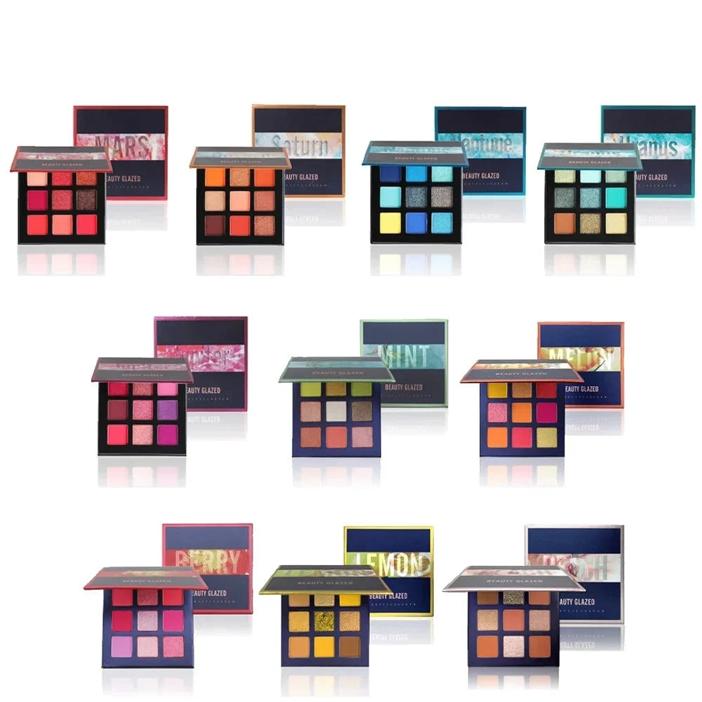 Eyeshadow Palette 9 Color Shimmer Matte Longlasting Waterproof.