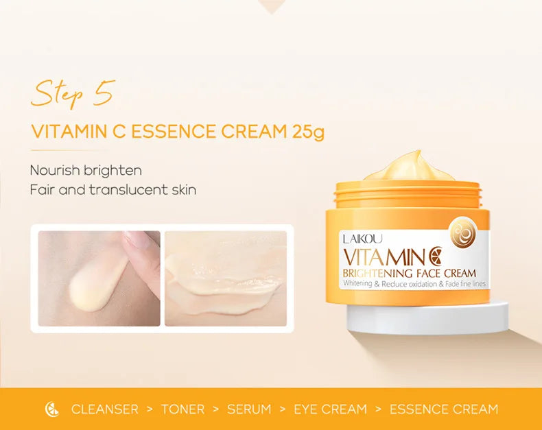 Set de cuidado de la piel con vitamina C - 5 piezas