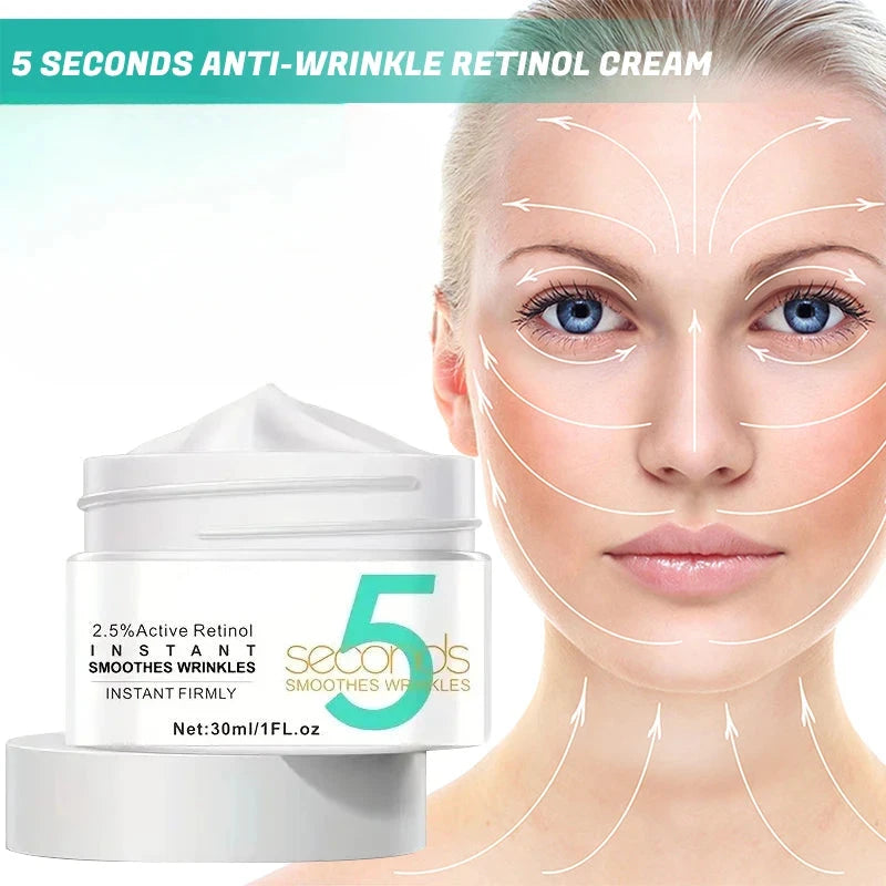 5 Seconds Anti-Wrinkle Retinol Face Cream: Instant Lifting and Firming Effects