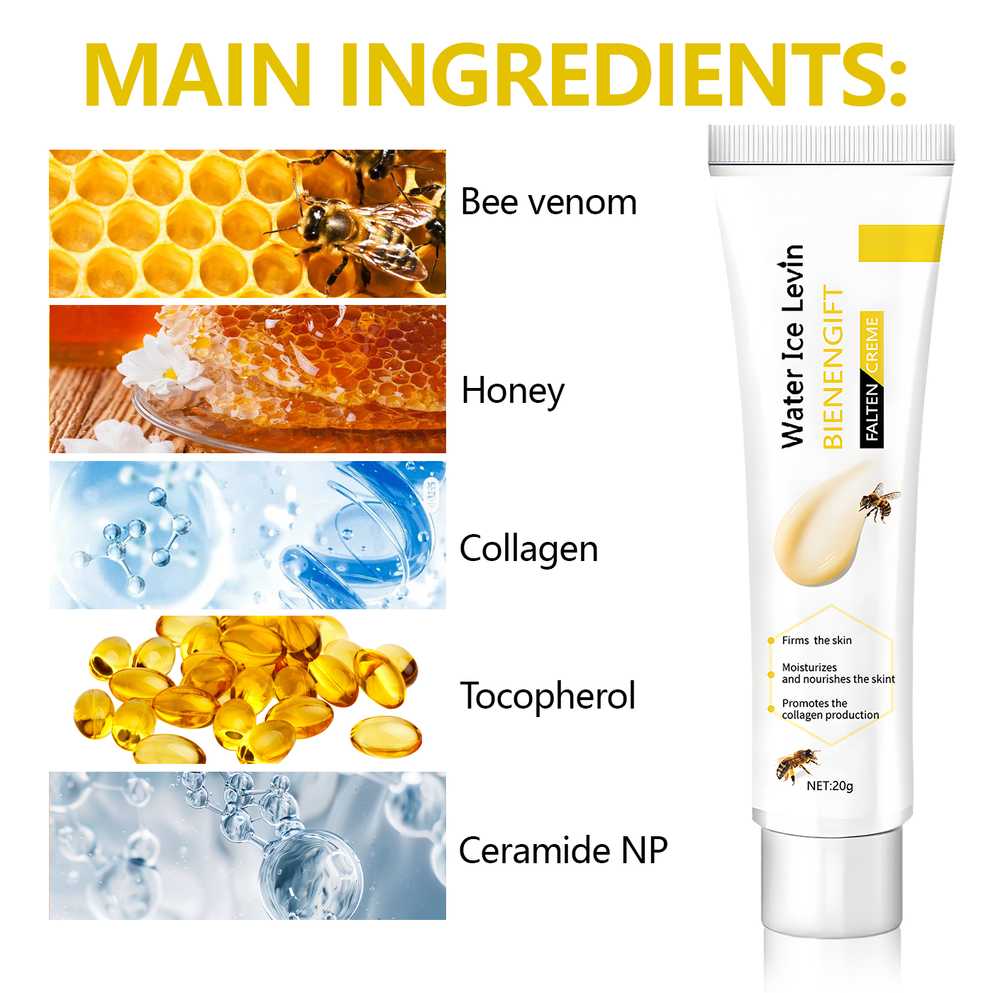 Discover the Revolutionary Bee Venom & Collagen Face Cream: Softness, Hydration, and Youth in Every Application