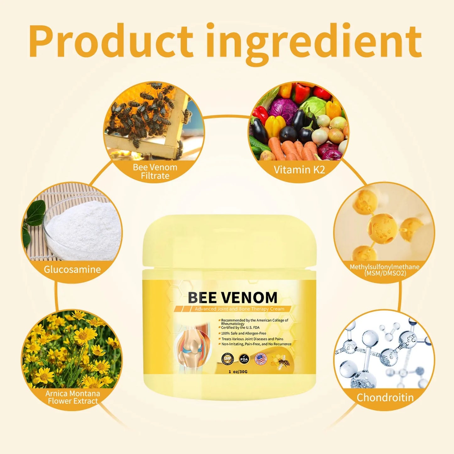 Advanced Joint Cream with Propolis and Bee Venom