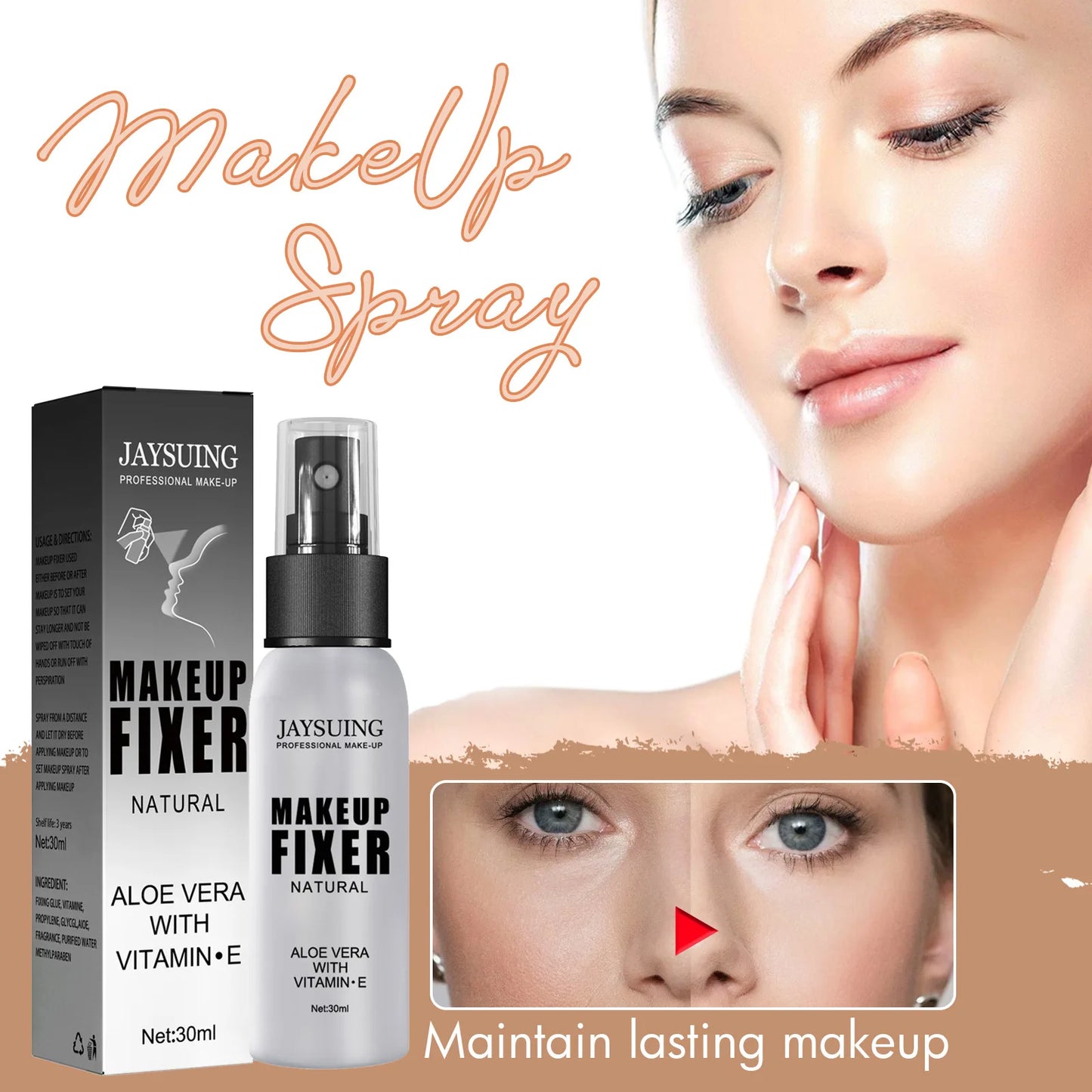 Spray fijador de maquillaje mate natural - 30 ml
