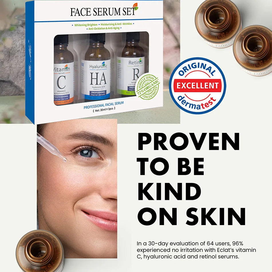 Three Serum Facial Skin Care Set