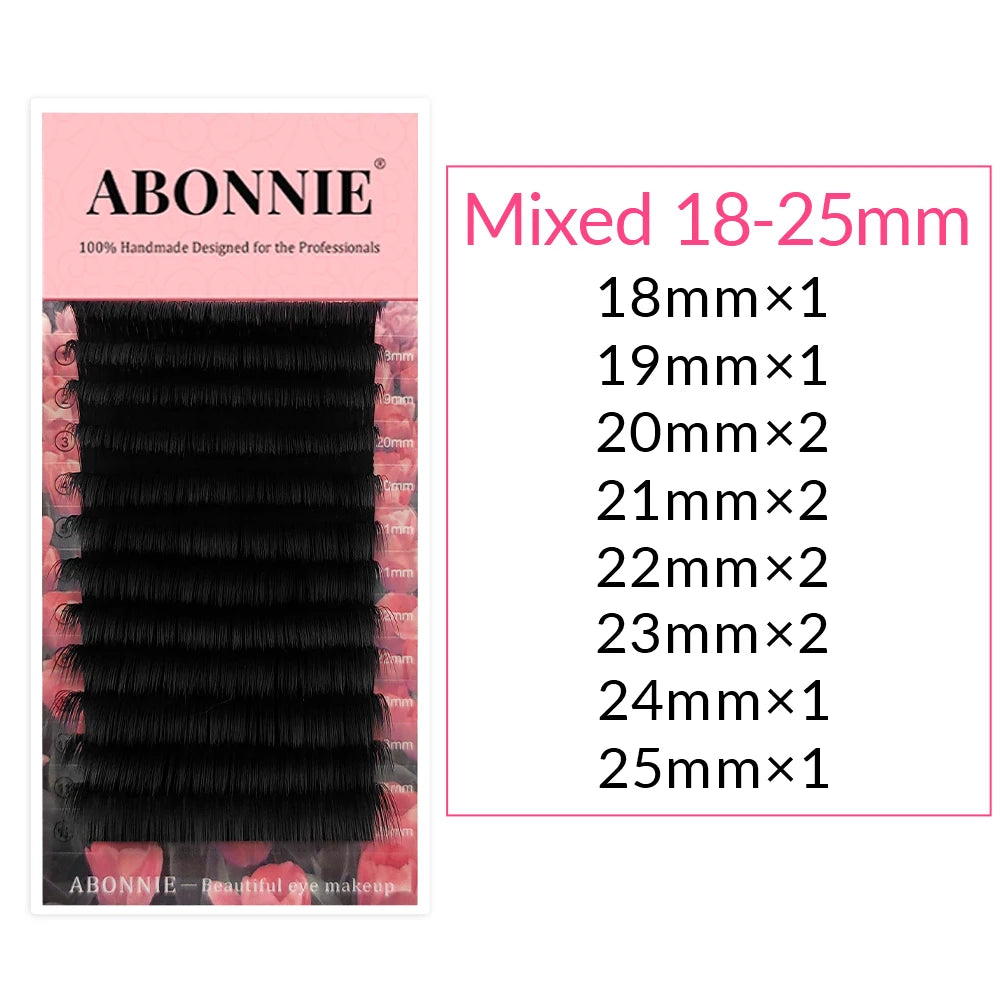 False Eyelash Extensions - Various Curl Styles, Thickness and Length. Luxury and for Professional Use, Hair by Hair Technique.