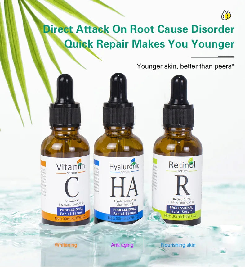 Three Serum Facial Skin Care Set