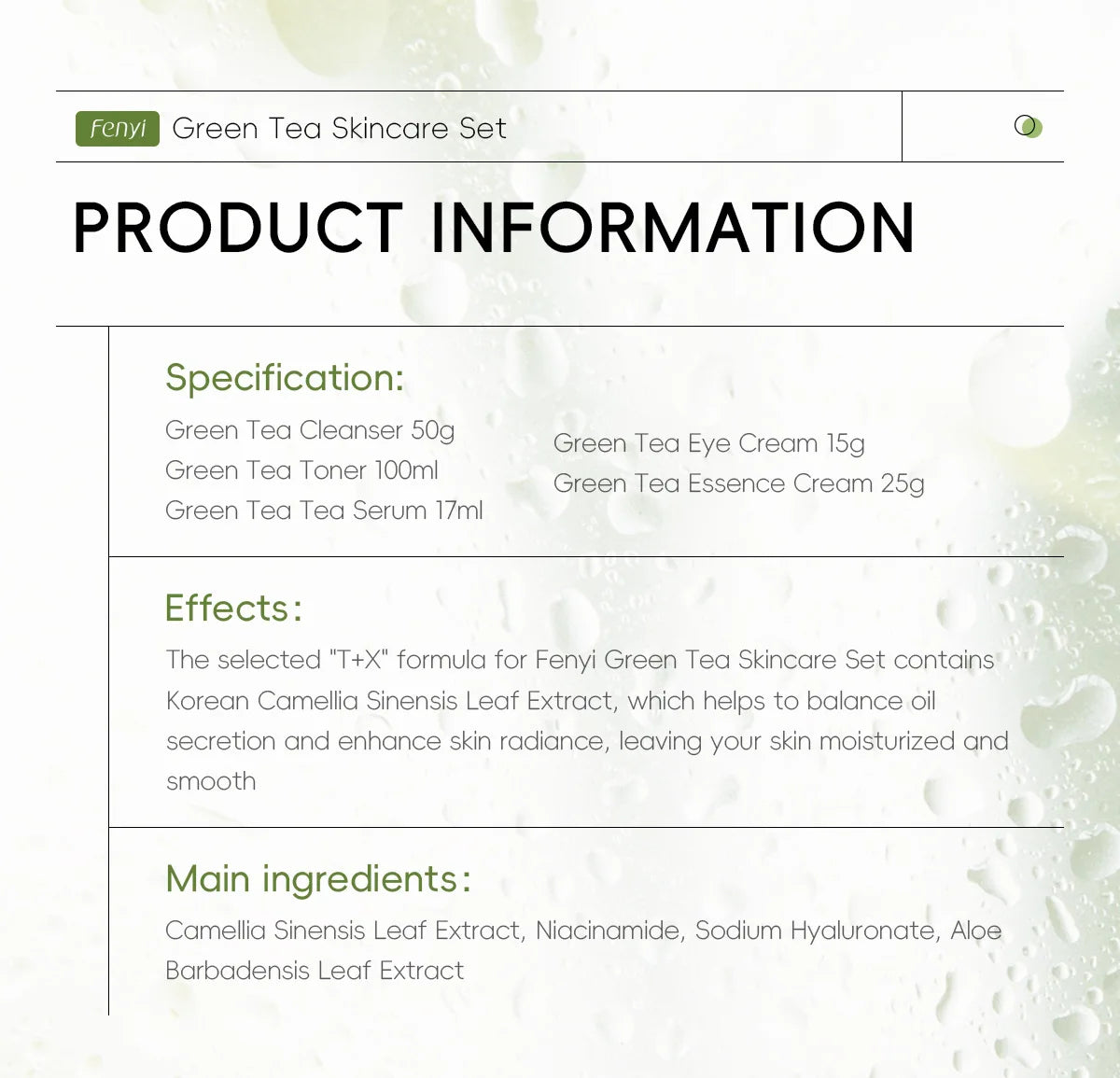 5-Piece Green Tea Skincare Set