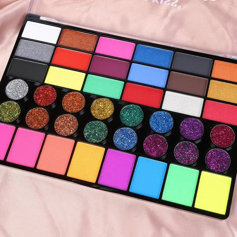 42 color palette of body and face paint