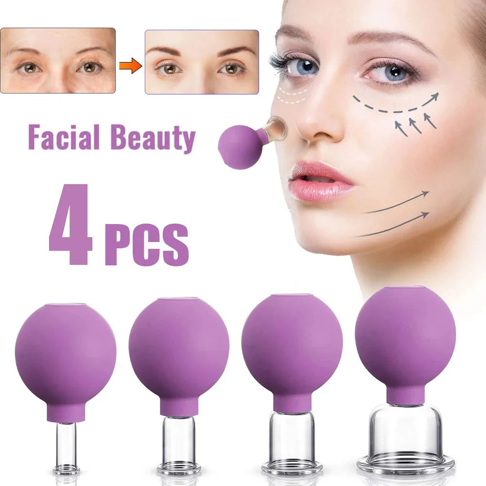 ✨ Rubber Cupping Facial Massager – Instant Lifting and Anti-Wrinkle Treatment ✨