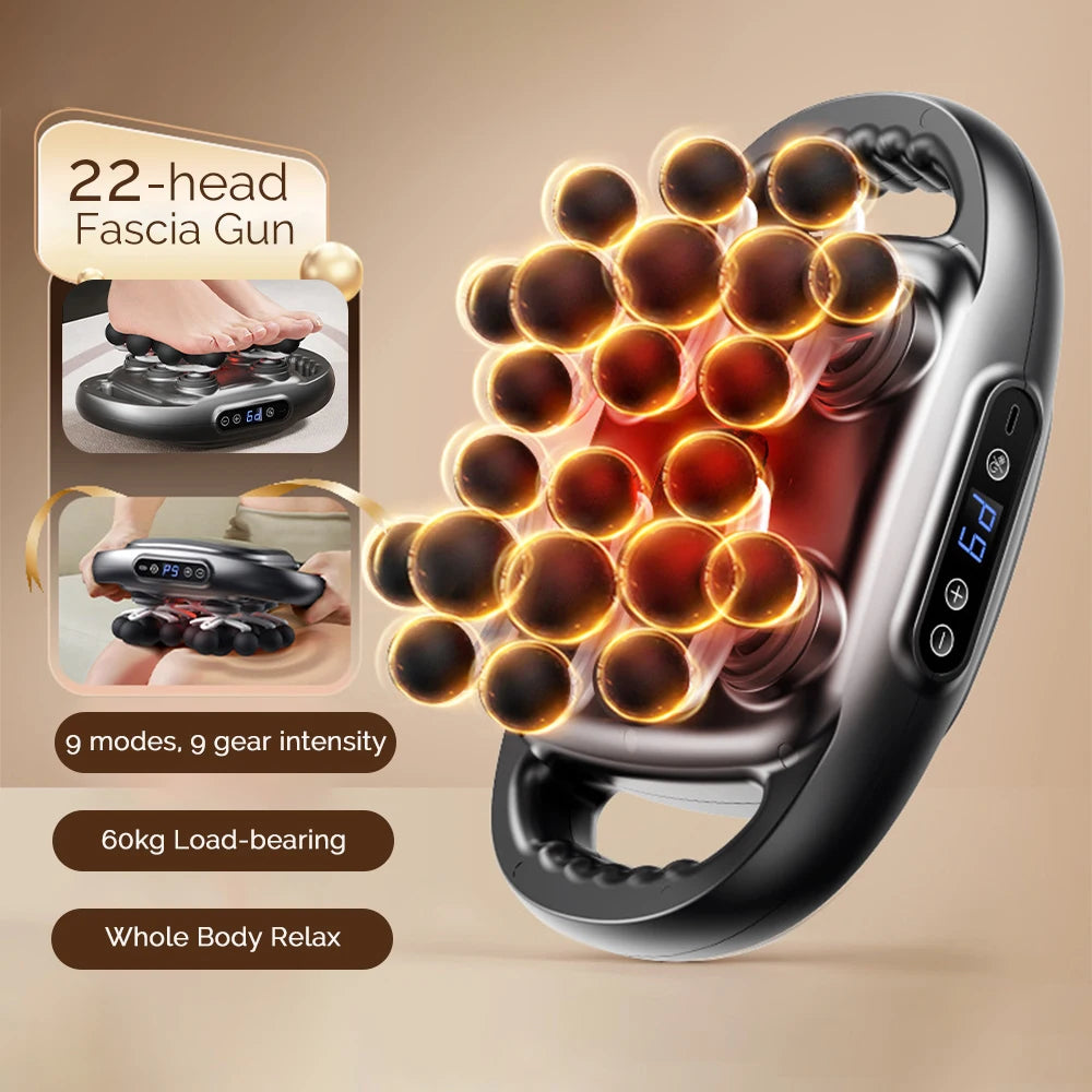 🏋️ High Frequency Body Massage Gun – 22, 24, 28, or 30 Head Options ✅ Deep, Professional Massage at Home