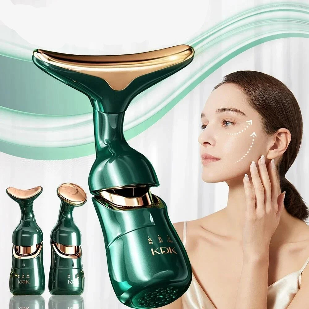 3-in-1 Facial Lifting Device – Neck and Eye Massager | EMS Slimming | Anti-Wrinkle & Anti-Aging (Oriental Asian Design)
