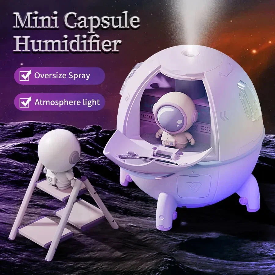 Humidificador de aire Space Capsule: innovación y comodidad con un diseño futurista