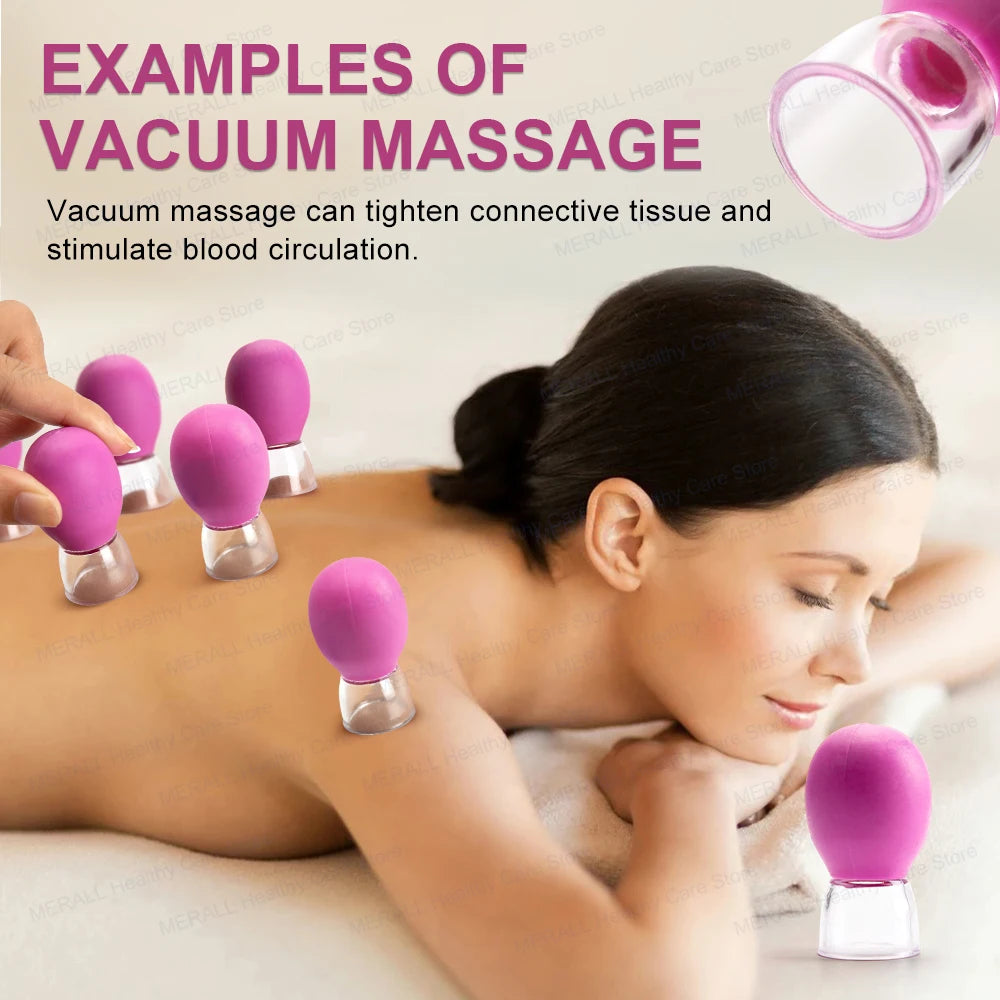 Professional Silicone Suction Cup for Facial and Body Massage – 360° Rejuvenation with Vacuum and Steam Technology