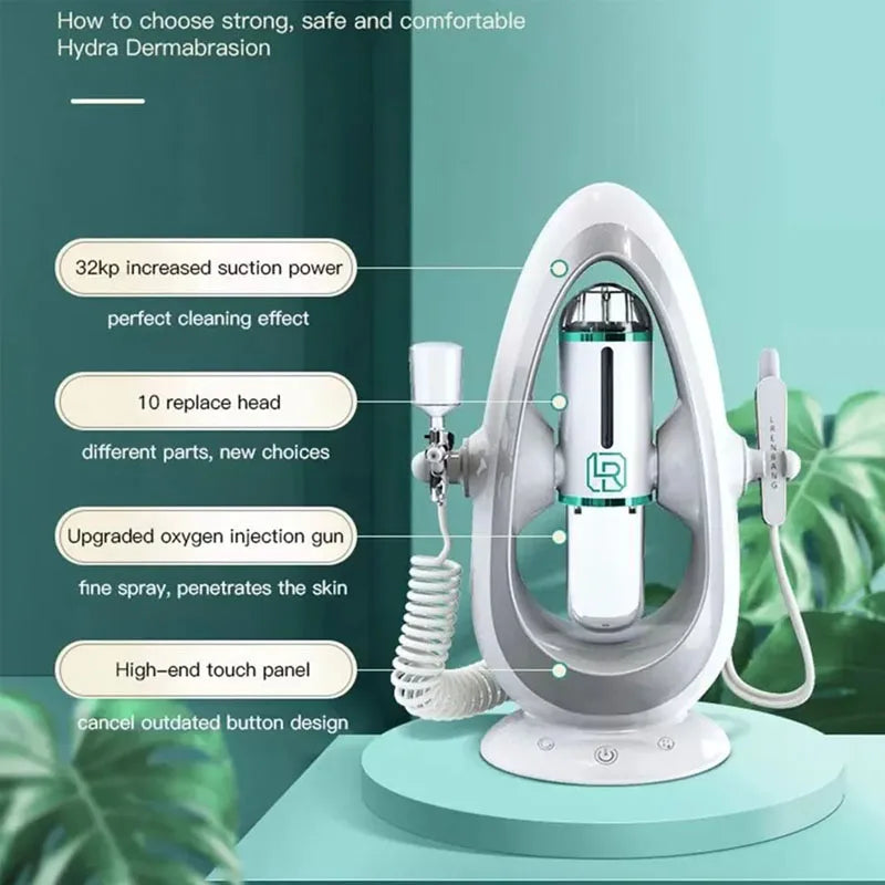 Oxygen Injection and Small Bubble Peeling Beauty Device | Aqua Facial Cleansing & Blackhead Suction