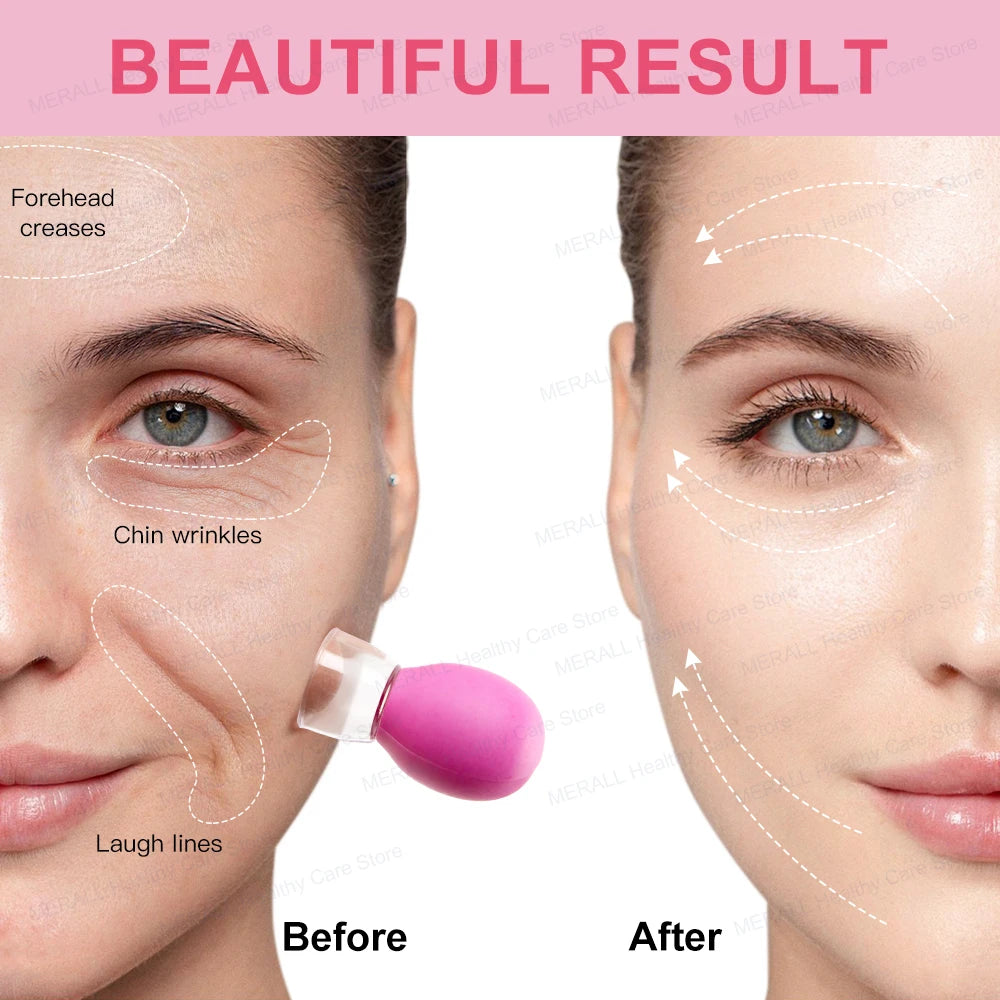 Professional Silicone Suction Cup for Facial and Body Massage – 360° Rejuvenation with Vacuum and Steam Technology