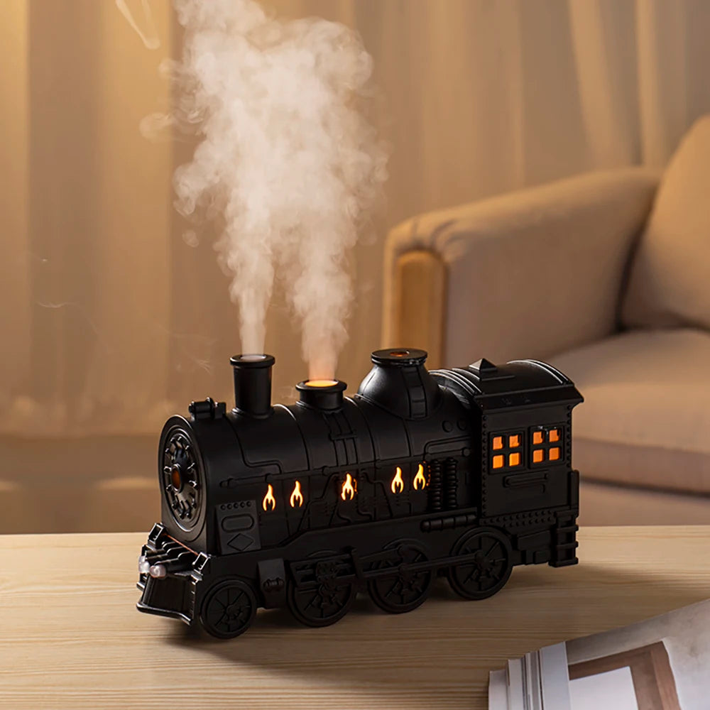 Humidificador de aire con forma de tren: tecnología, estilo y aromaterapia en movimiento