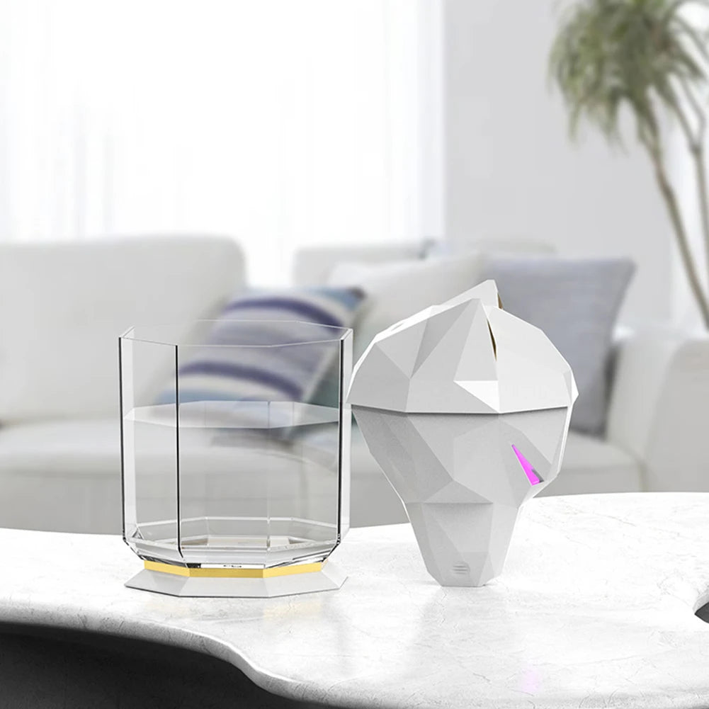 Humidificador de aire de escritorio War Wolf, purificador de aire doméstico, eléctrico, de gran capacidad, con luz LED, recargable por USB, para el hogar y el dormitorio