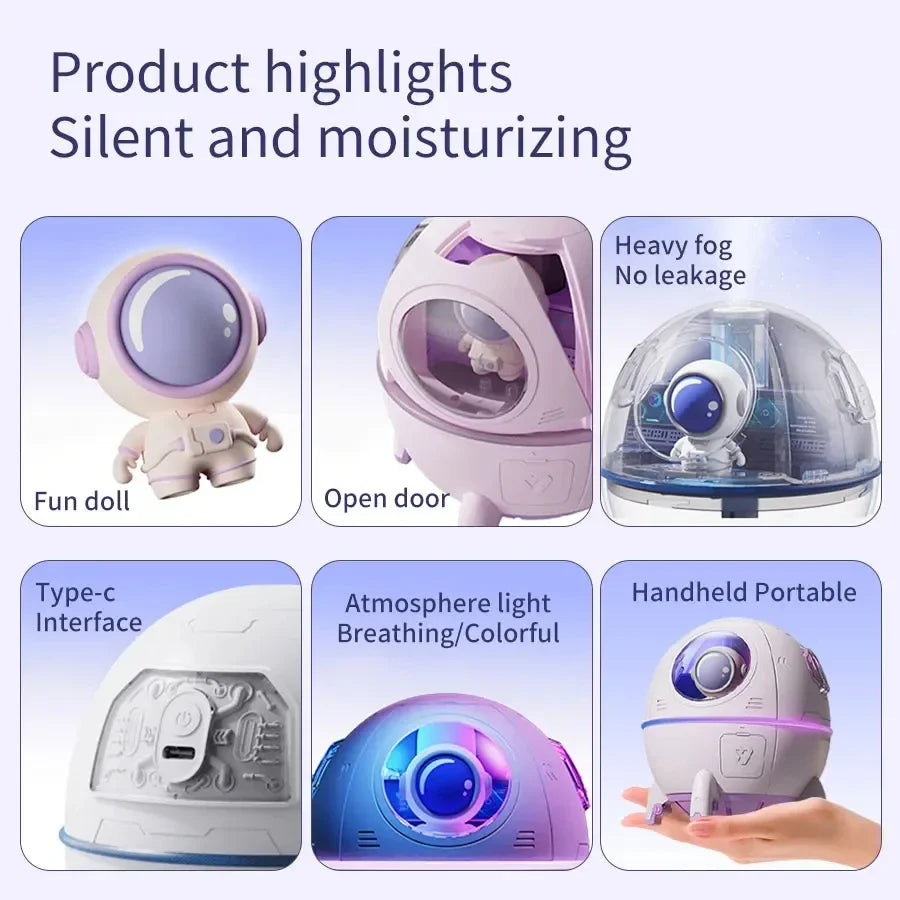 Humidificador de aire Space Capsule: innovación y comodidad con un diseño futurista