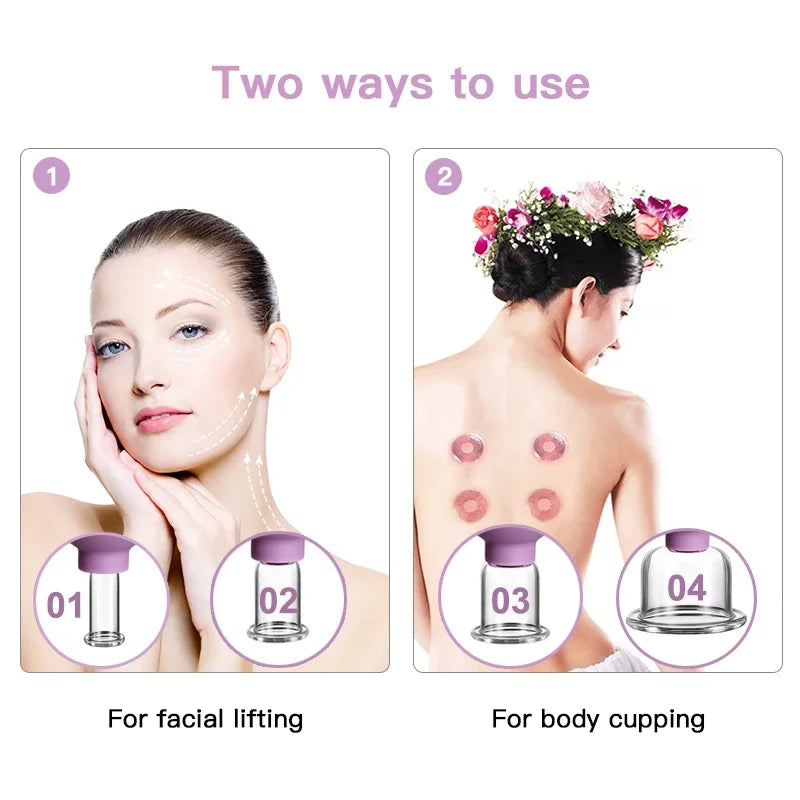 ✨ Rubber Cupping Facial Massager – Instant Lifting and Anti-Wrinkle Treatment ✨