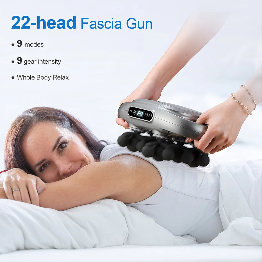 🏋️ High Frequency Body Massage Gun – 22, 24, 28, or 30 Head Options ✅ Deep, Professional Massage at Home