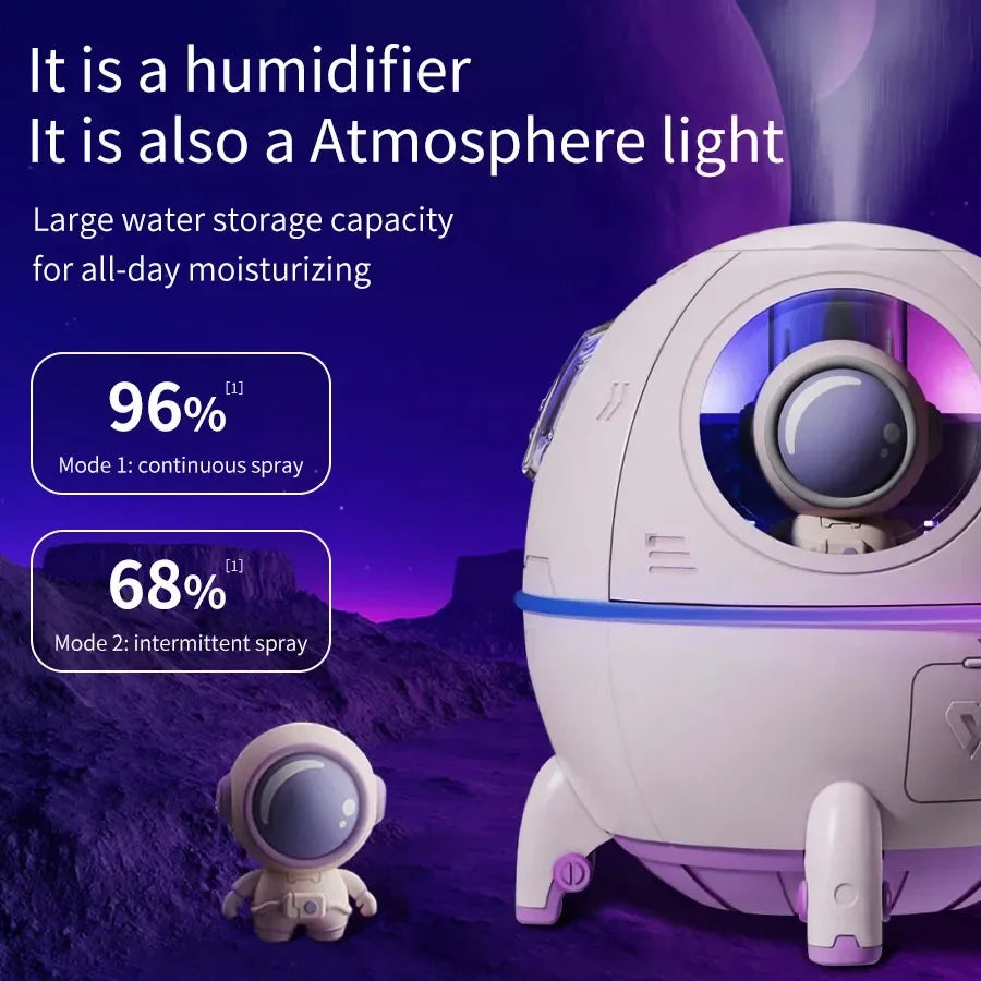 Humidificador de aire Space Capsule: innovación y comodidad con un diseño futurista