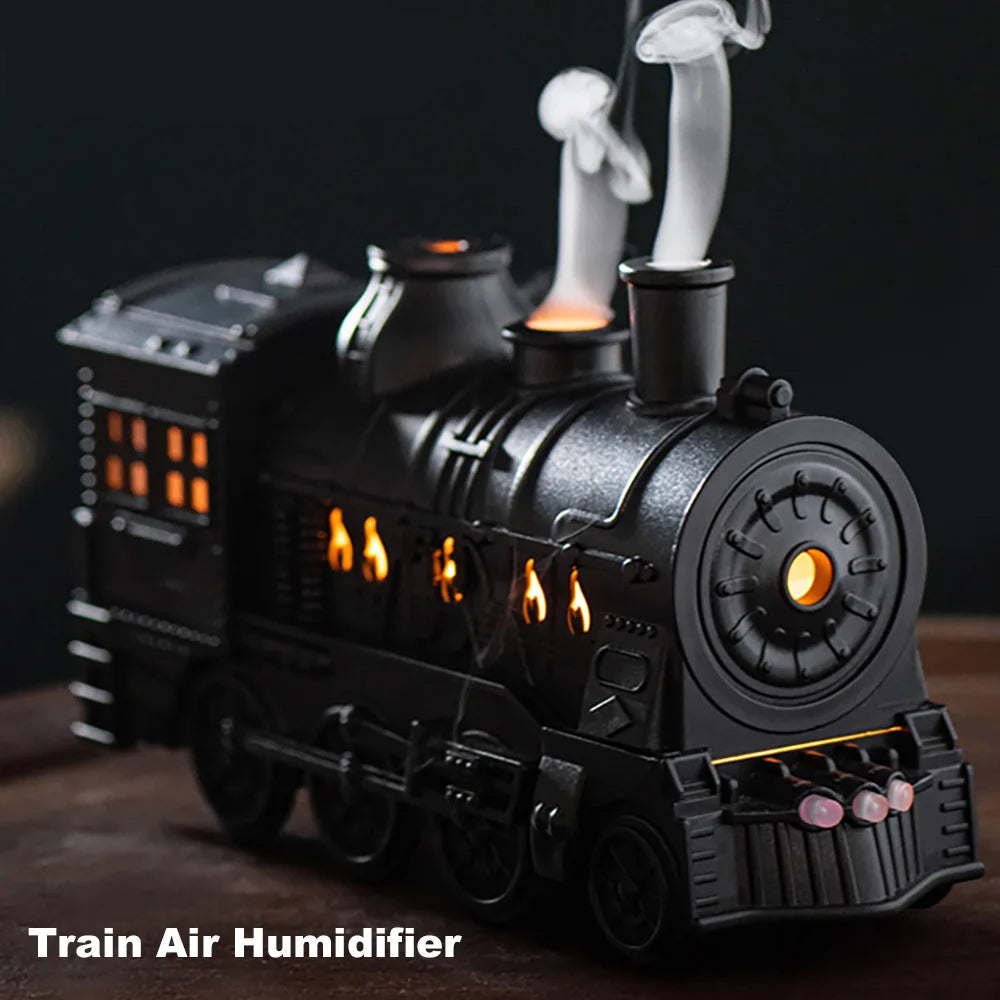 Humidificador de aire con forma de tren: tecnología, estilo y aromaterapia en movimiento