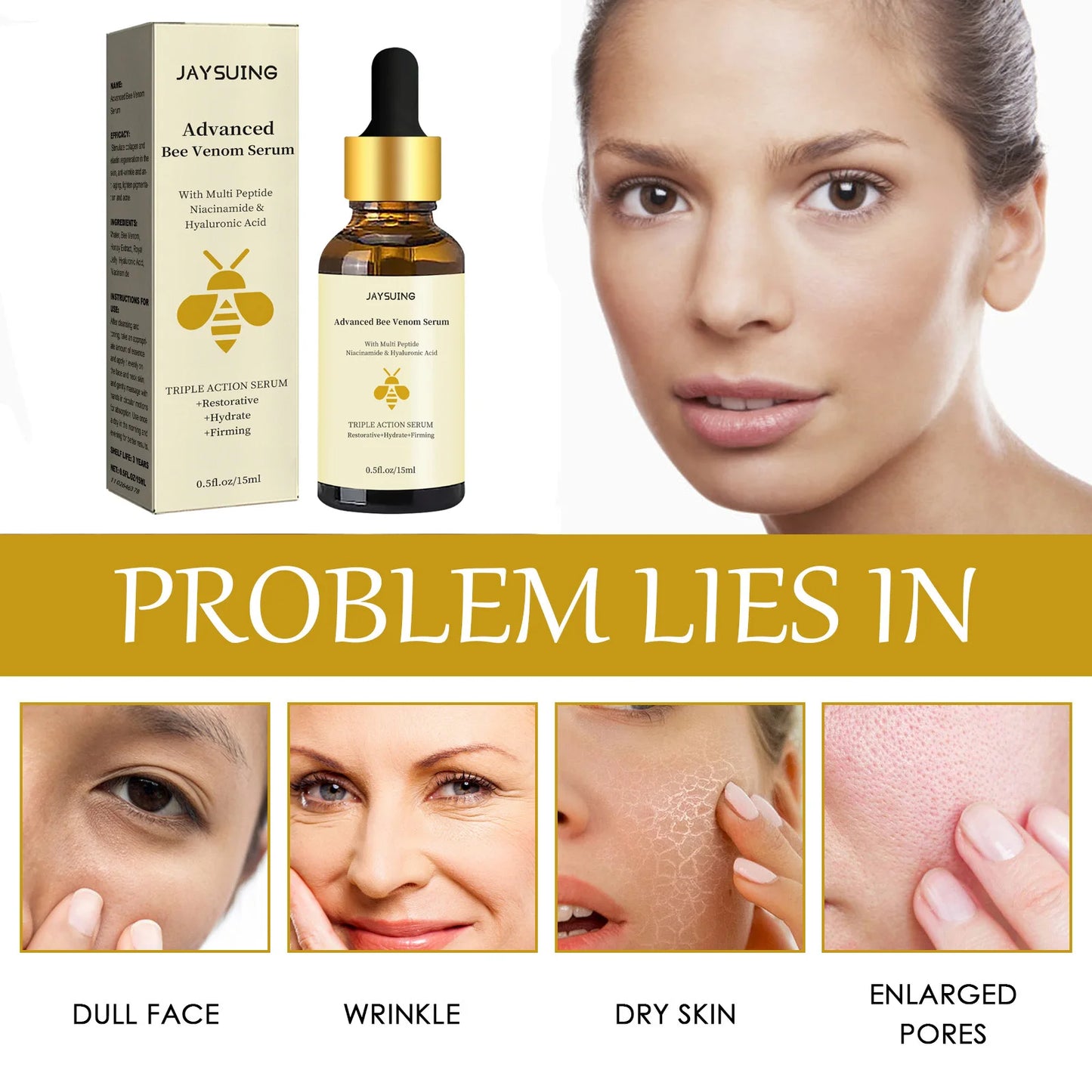 Revolutionize Your Skincare Routine with the Bee Venom Anti-Aging Serum – Deep Hydration, Repair, and Rejuvenated Skin