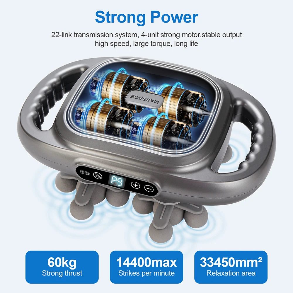 🏋️ High Frequency Body Massage Gun – 22, 24, 28, or 30 Head Options ✅ Deep, Professional Massage at Home