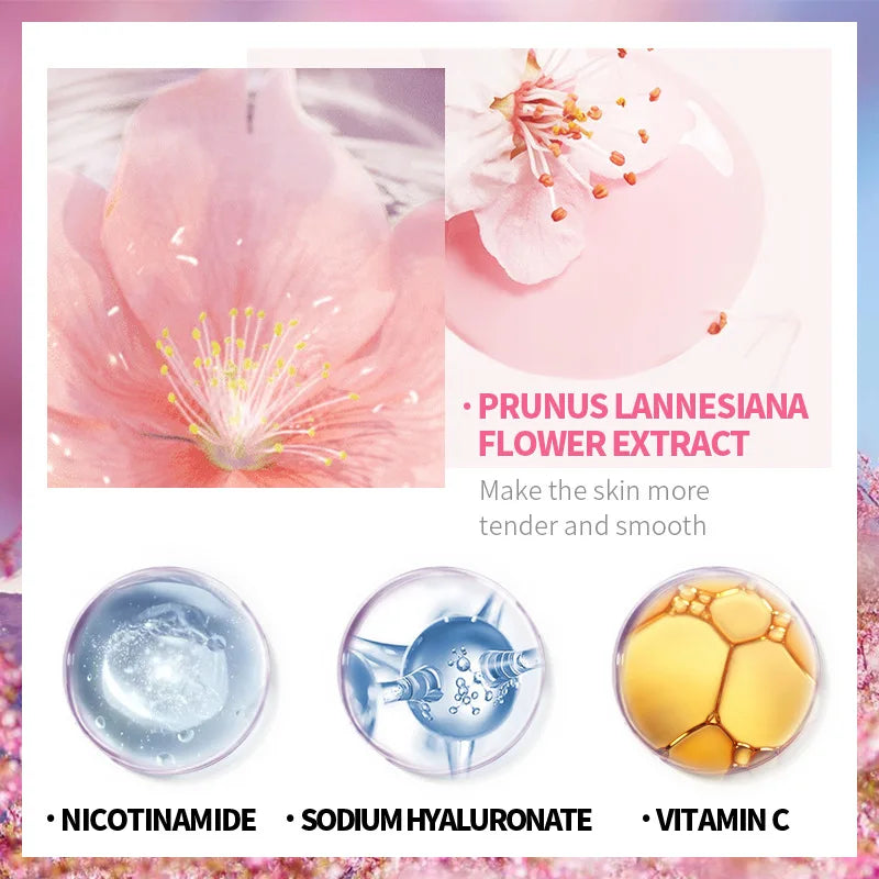 Paquete de cuidado de la piel con sakura y té verde de Japón: 3 juegos de 40 piezas cada uno