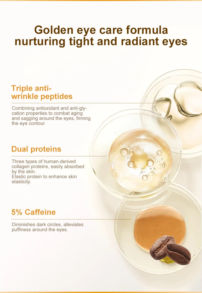 Caffeine Anti Dark Circles Eye Cream Fine Lines Eye Bags Under Eye Wrinkle Removal Creams Lift Skin Care