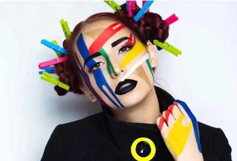 42 color palette of body and face paint