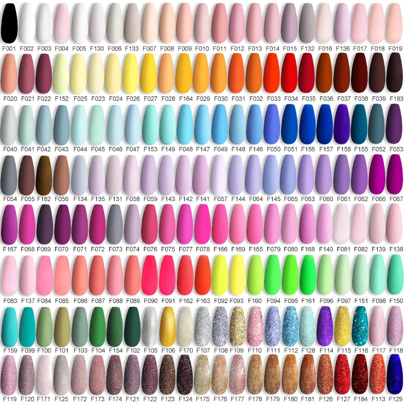Esmalte de uñas en gel de 129 colores y 7 ml: barniz de manicura semipermanente con curado LED/UV