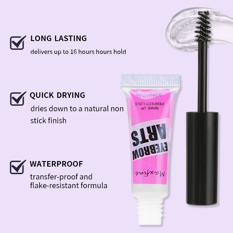 Gel transparente para cejas de larga duración - Resistente al agua