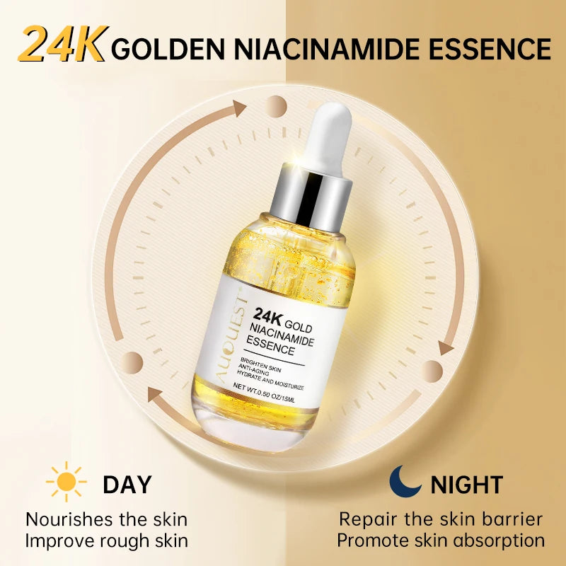 Niacinamide Serum Hyaluronic Acid for Face 24K Gold.