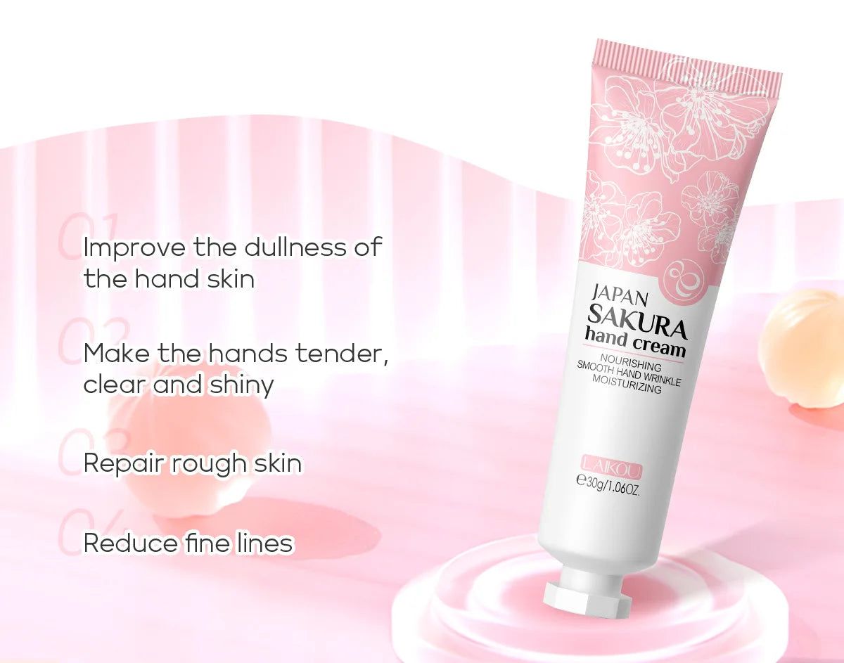 Crema de manos japonesa Sakura - Hidratante y reparadora 30 g
