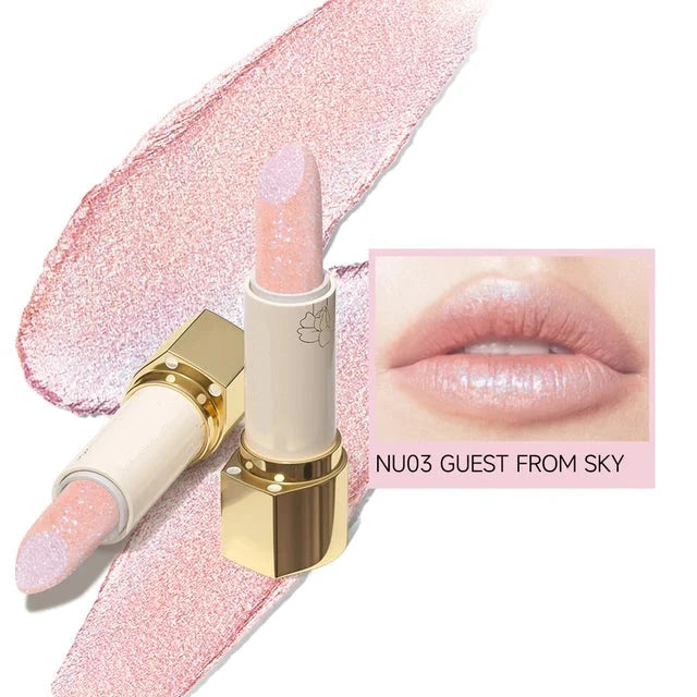 Long-Lasting Moisturizing Shiny Diamond Lipstick 13 Colors Lip Gloss Glitter Shimmer Lip Blam