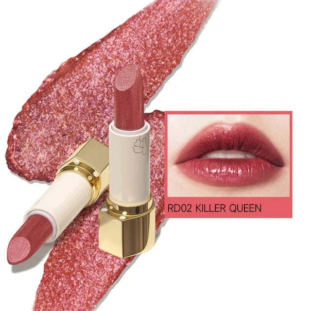 Long-Lasting Moisturizing Shiny Diamond Lipstick 13 Colors Lip Gloss Glitter Shimmer Lip Blam