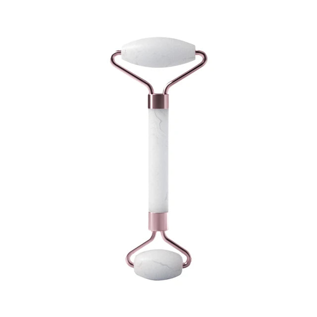 Resin Facial Massage Roller with Heart Shaped Scraping Plate