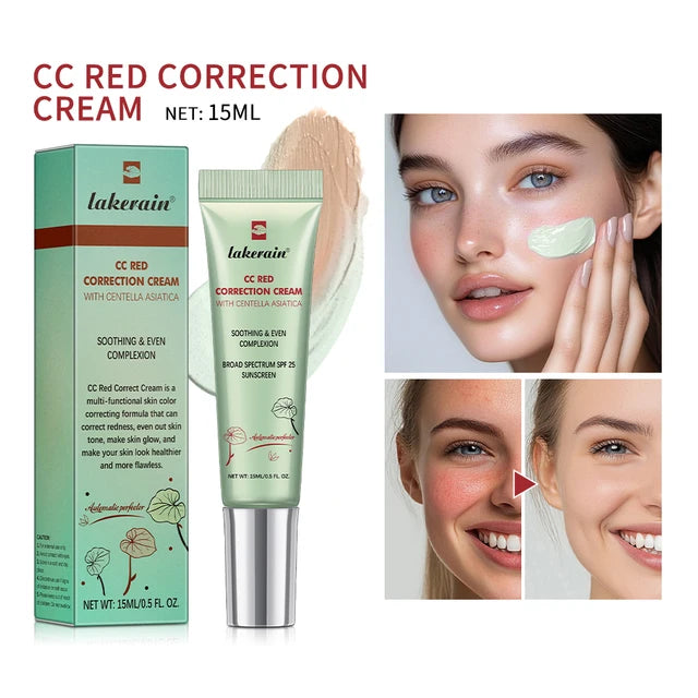 Set CC Cream, Corrector de rojeces, aclarante y corrector, gel de agua corrector e hidratante erborian