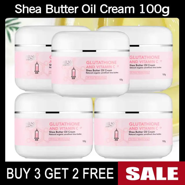 Whitening & Anti-Aging Skin Care Pack with Shea Butter, Glutathione & Vitamin C