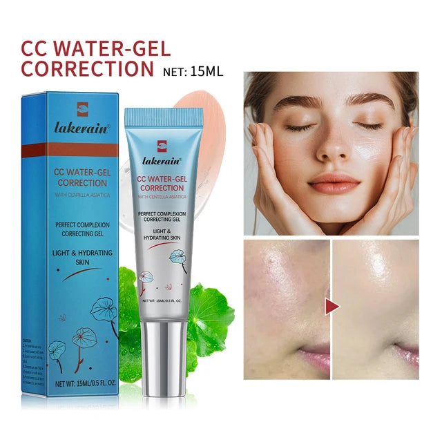 Set CC Cream, Corrector de rojeces, aclarante y corrector, gel de agua corrector e hidratante erborian