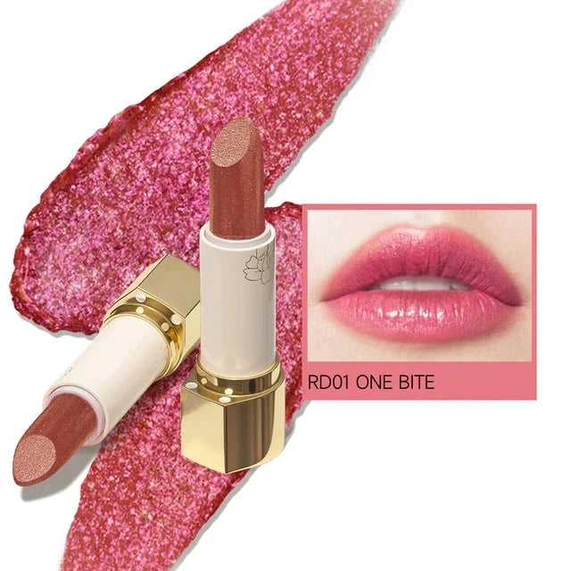 Long-Lasting Moisturizing Shiny Diamond Lipstick 13 Colors Lip Gloss Glitter Shimmer Lip Blam