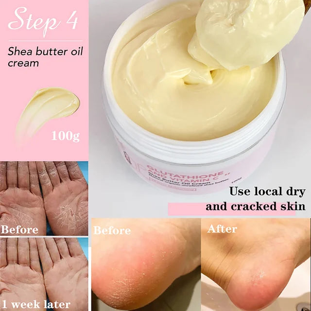 Whitening & Anti-Aging Skin Care Pack with Shea Butter, Glutathione & Vitamin C