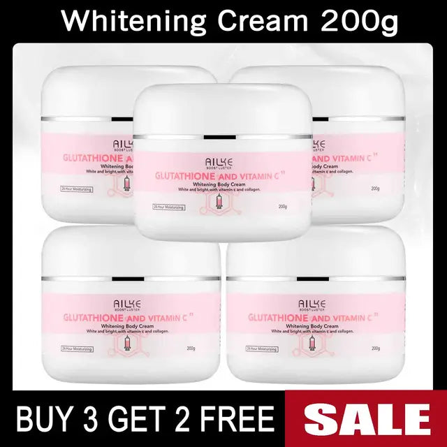 Whitening & Anti-Aging Skin Care Pack with Shea Butter, Glutathione & Vitamin C